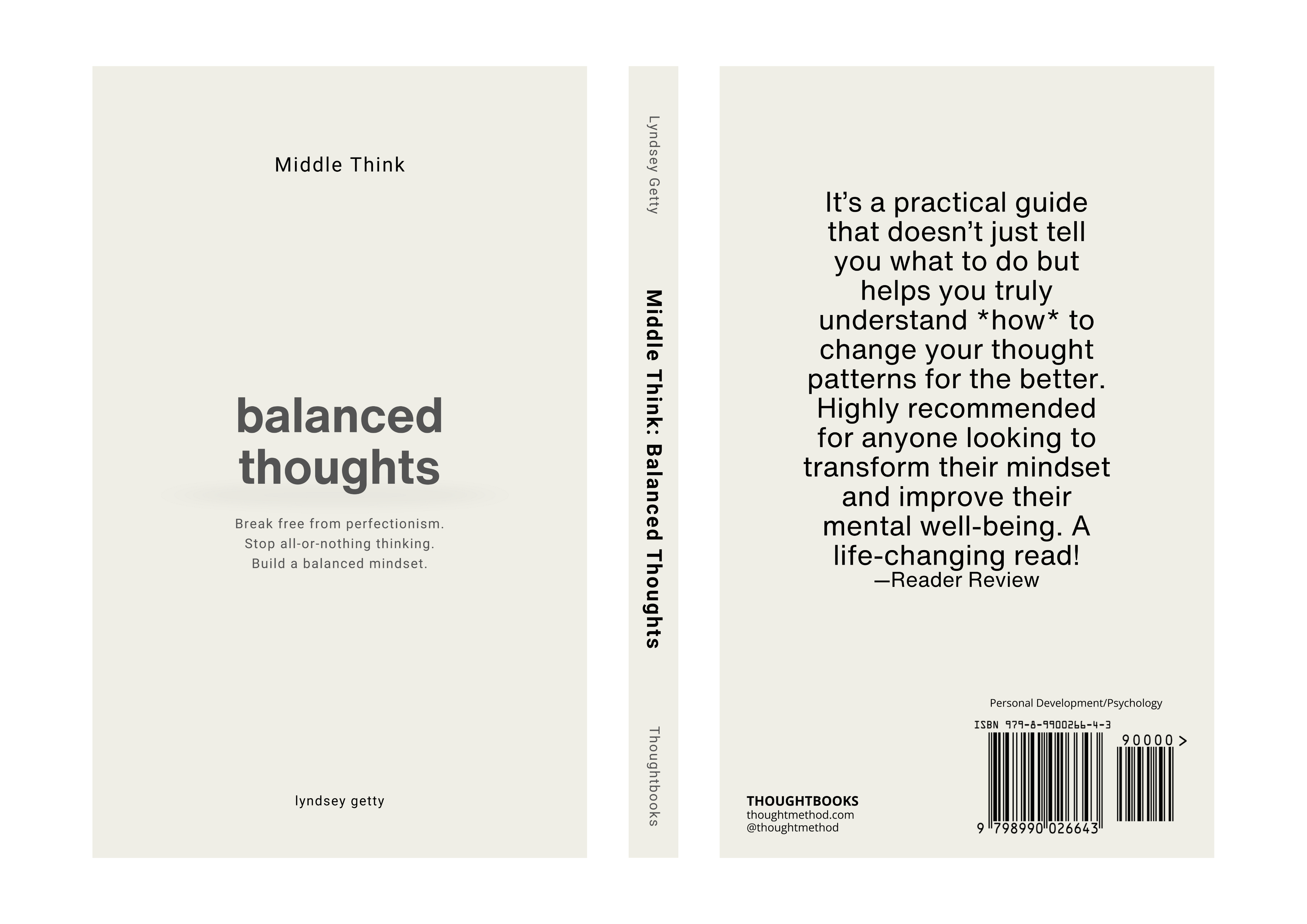 Stop All-or-Nothing Thinking Book: Middle Think by Lyndsey Getty